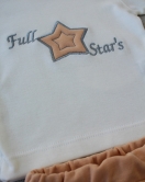 3-6 6-9 9-12 Ay Full Star Nakışlı Şapkalı Uzun Kollu Sweat 3lü Erkek Bebek Takımı