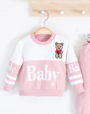 3-18 Ay Kız Bebek Alt&Üst Takımı Baby 2'li Pembe