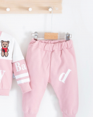 3-18 Ay Kız Bebek Alt&Üst Takımı Baby 2'li Pembe