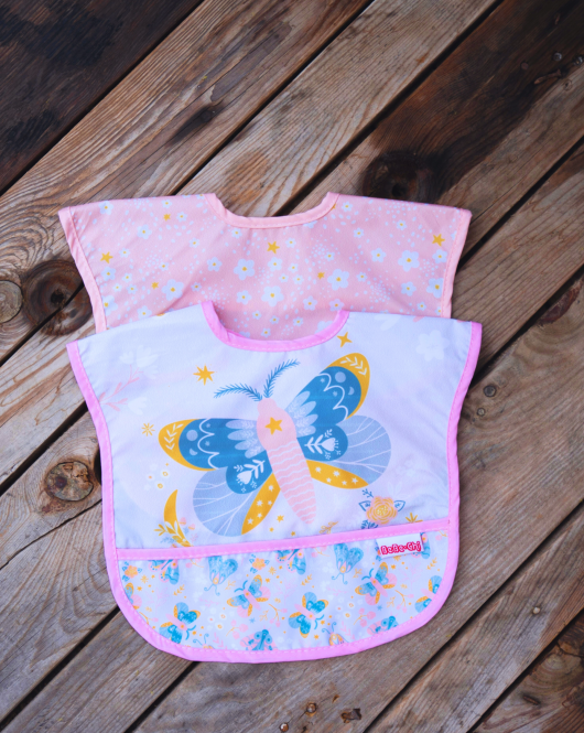 Candar Butterfly Kolsuz 0-12 Ay Kolsuz Mama Önlüğü (2 Adet)