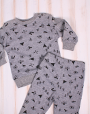 Erkek Bebek Pijama Eşofman Takımı Siyah