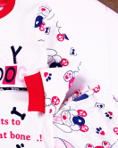6-24 Ay Hungry Kız Çocuk Pijama Takımı Fuşya