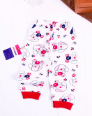 6-24 Ay Hungry Kız Çocuk Pijama Takımı Fuşya