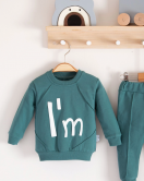 3-18 Ay Erkek Bebek Takımı I'm Cool 2'li Yeşil