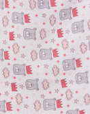 Kırmızı Bear 80*80 Müslin Bebek Battaniyesi