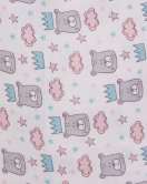 Mavi Bear 80*80 Müslin Bebek Battaniyesi
