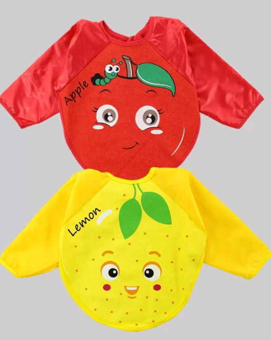 Meyve Tasarım Giyilebilen Bebek Mama Önlüğü