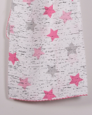 Pembe Yıldız 95*120 Müslin Bebek Battaniyesi