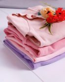 3-9 Ay Kız Bebek Tulum Robası Astarlı Fiyonk Şapkalı Açık Pembe