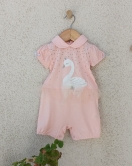 Kuğu Kız Bebek Tulum 3-9 Ay