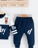 3-18 Ay Erkek Bebek Alt&Üst Takımı Baby 2'li Lacivert