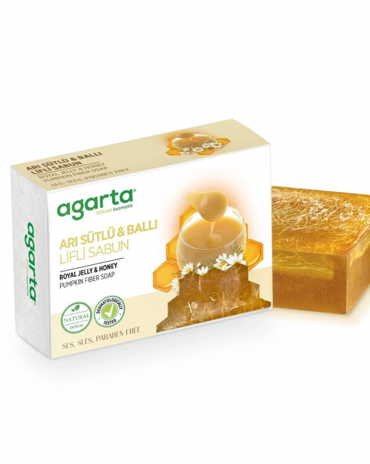 Agarta Arı Sütlü ve Ballı Lifli Sabun 150 Gr