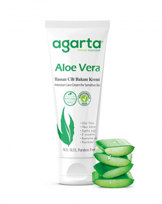 Agarta Doğal Cilt Bakım Kremi 75 ml Aloe Vera