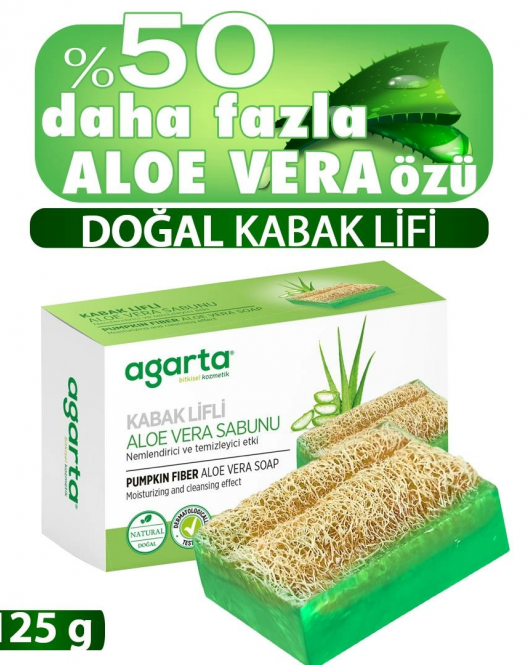Agarta Kabak Lifli Aloe Vera Sabunu 125 Gr
