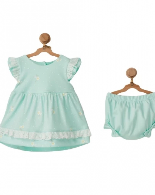 Andywawa AC22809 Summer Paradise Bebek Elbise Set Mint