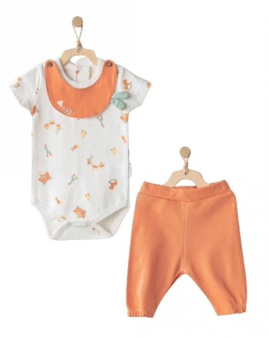 Andywawa AC23527 Cute Playmate 2li Bebe Takım Orange