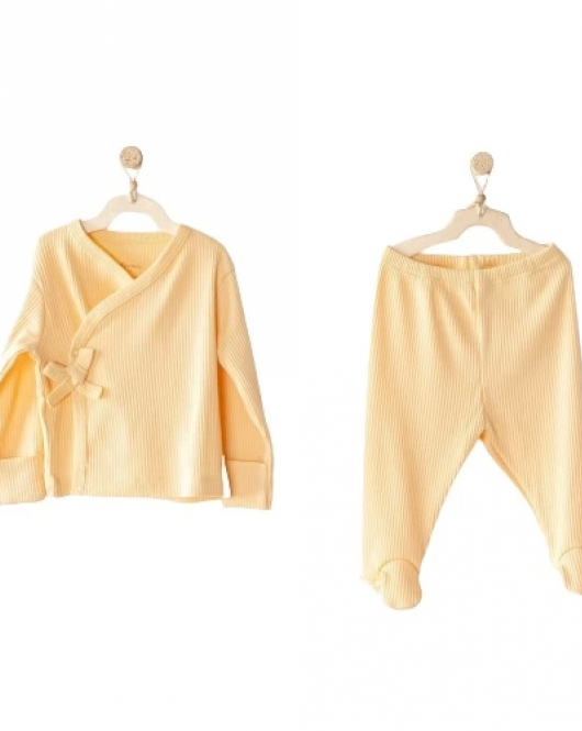 Andywawa AC23645 Modal 2li Bebe Zıbın Takım Yellow