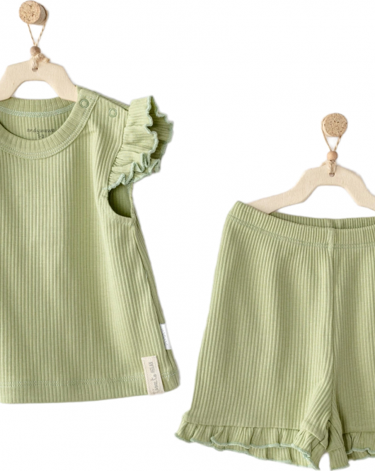 Andywawa Ac23655 Modal 2li Bebe Takım Green