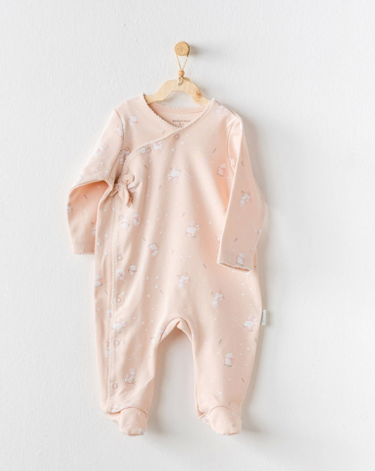 Andywawa AC24115 Cute Bunnies Be Sking Bebe Tulum Pink