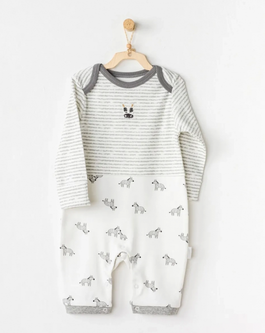 Andywawa AC24184 Zebra Bebek Tulum Ekru