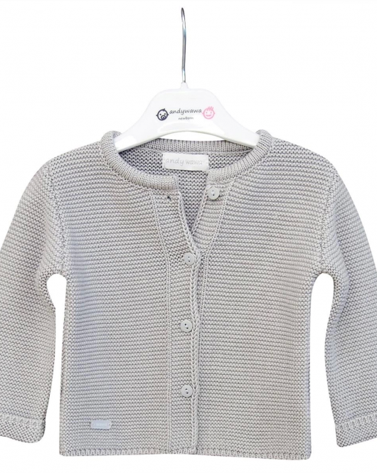 Andywawa AC24333 Basic Bebe Ceket Grey Melange