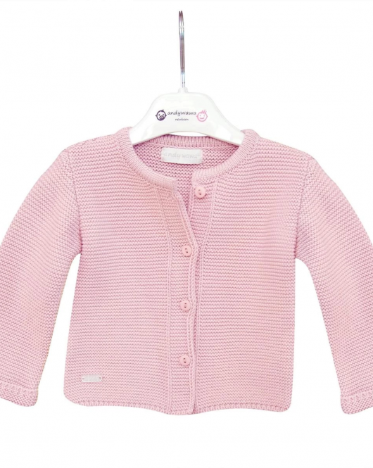 Andywawa AC24333 Basic Bebe Ceket Pink