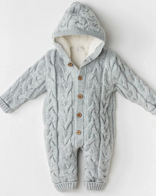 Andywawa AC24336 Knitwear Triko Bebe Kozmonot Grey Melange