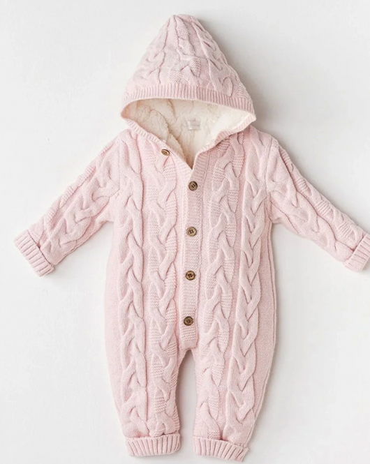 Andywawa AC24336 Knitwear Triko Bebe Kozmonot Pink Melange