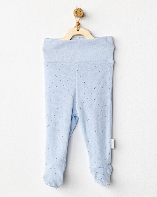 Andywawa AC24706 Jacquard Patikli Bebek Pantolon Blue