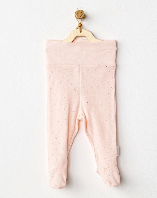 Andywawa AC24706 Jacquard Patikli Bebek Pantolon Pink