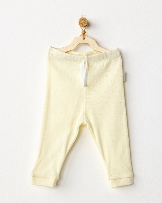 Andywawa AC24707 Jacquard Bebek Pantolon Yellow
