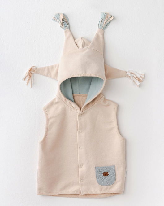 Andywawa Ac25008 Circur Party Bebe Yelek Beige