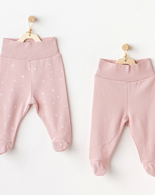 Andywawa AC25049 Puppy Gazelle 2'Li Patikli Pantolon Pink