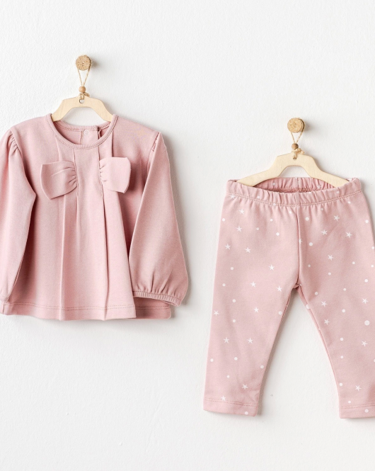 Andywawa AC25053 Puppy Gazelle 2'Li Bebe Takım Pink