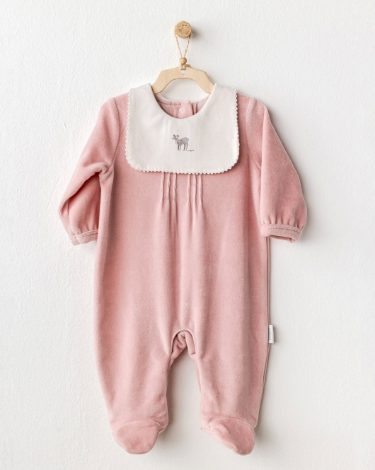 Andywawa AC25055 Puppy Gazelle Kadife Bebe Tulum Pink