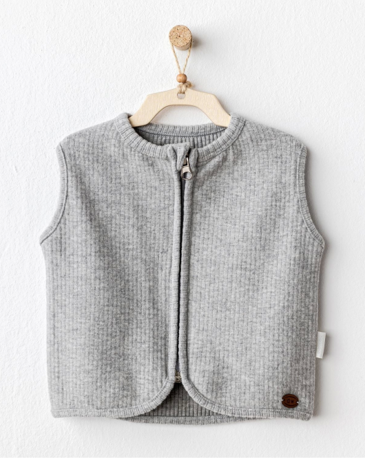 Andywawa AC25208 Basic Bebe Yelek Gri