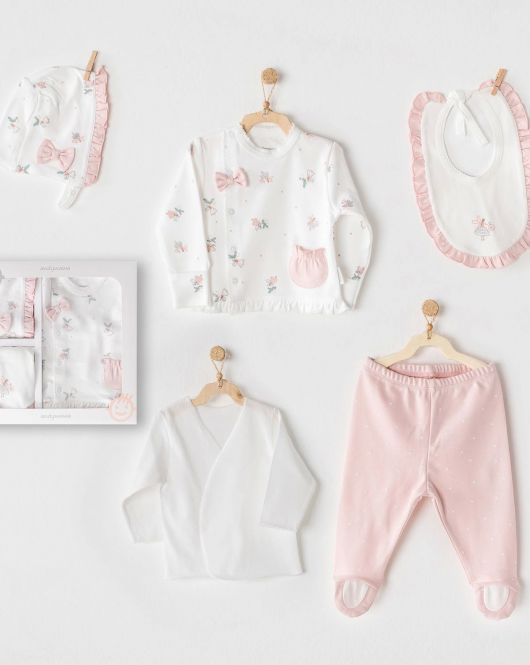 Andywawa AC25300 Fairy 5 Parça Hastane Çıkışı Pink