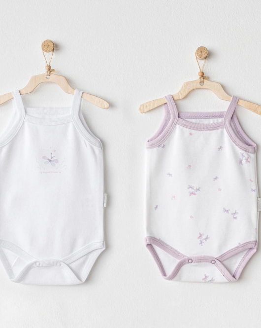 Andywawa Ac25579 Magical Butterfly 2'li Bebek Body White