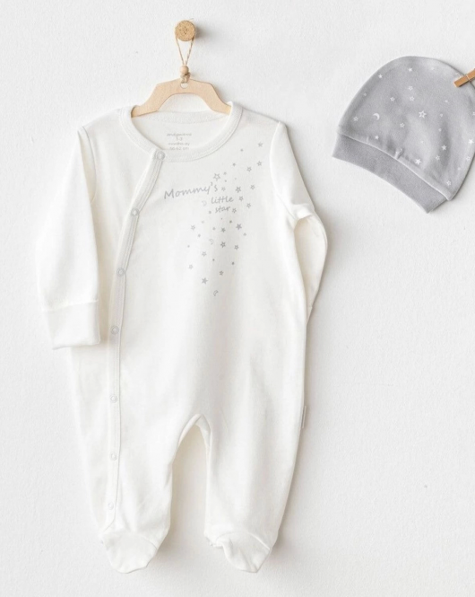 Andywawa Ac25705 Mommy's Little Star Tulum Takım Ekru