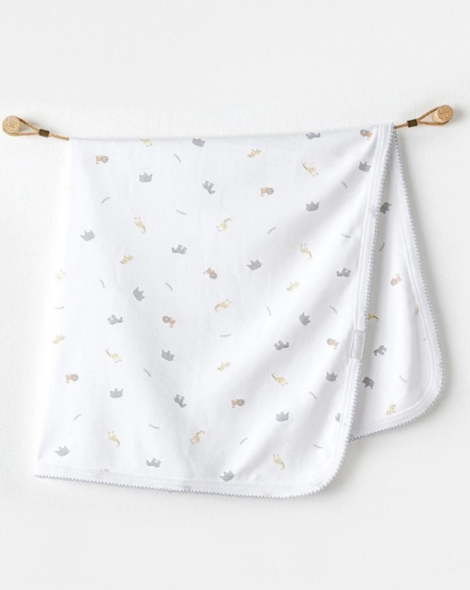 Andywawa Ac25808 Blanket 85x90 Little King Bebek Battaniye White