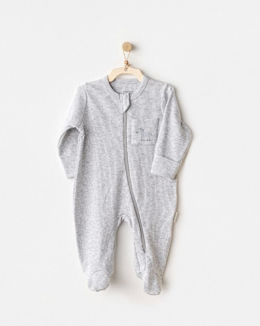 Andywawa Ac25811 Romper Little King Bebek Tulum Grey