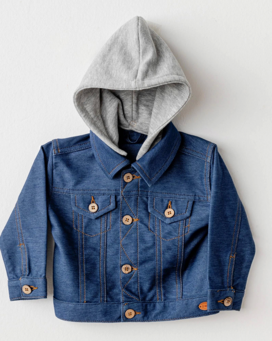 Andywawa Ac25936 Jacket Casual Bebek Ceket İndigo