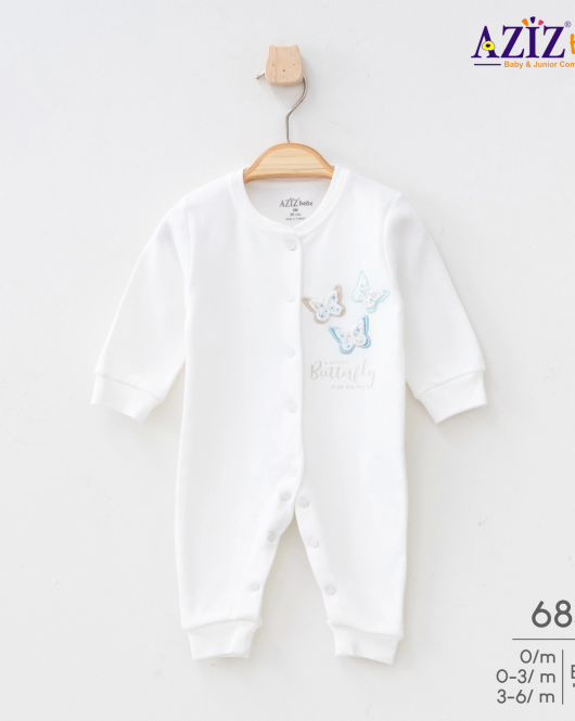 Aziz Bebe Bebek Tulum 6841 Ekru