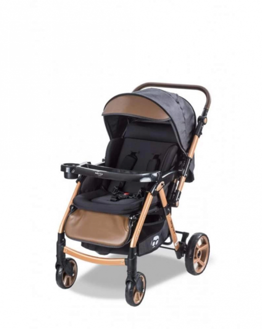 Baby Care 500 Combo Maxi Pro Çift Yönlü Puset Gold Siyah