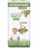 Baby Turco Doğadan Bebek Bezi 2'li Fırsat Paketi No:7 40 Adet