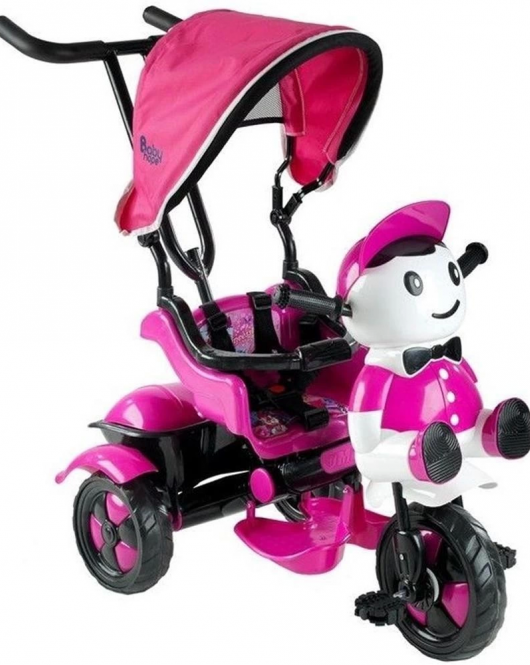 Babyhope 125 Yupi Triycle 3 Tekerli Kontrollü Bisiklet Pembe