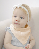 BabyJem Ahşap Diş Kaşıyıcılı Bürümcük Müslin Önlük 736 Somon