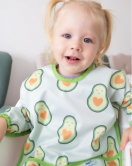 BabyJem Baskılı BLW Kollu Önlük 784 Avokado