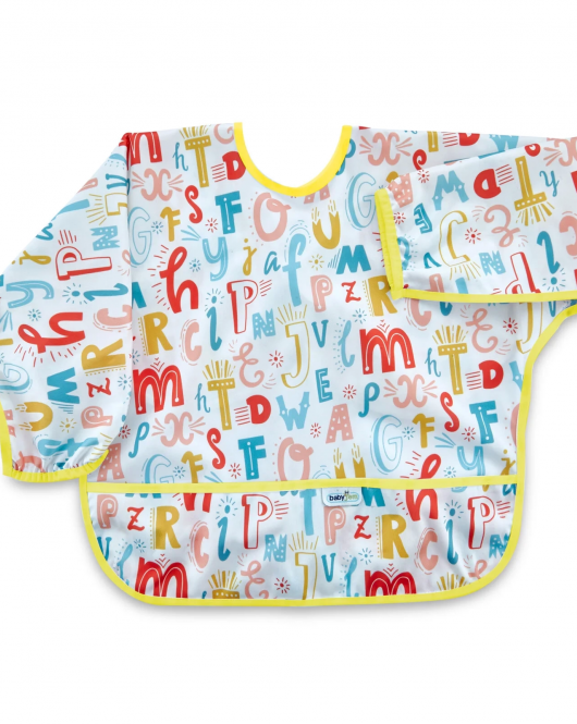 BabyJem Baskılı BLW Kollu Önlük 784 Harf Desen