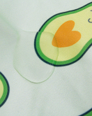 BabyJem Baskılı BLW Kolsuz Önlük 788 Avokado
